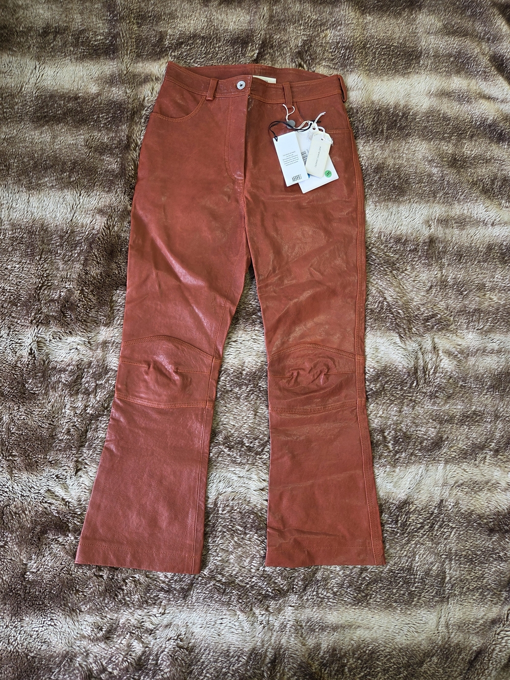 Cedric Charlier Leather Pants Moto Grunge Indie Sleaze Western Chic 6